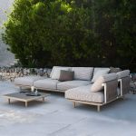 "Black Metal Waterproof Modern Upholstered Sofa with Cushions and Pillow - Armless Single Chair"