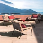 "Farmhouse / Country Patio Sofa UV Resistant Wicker/Rattan Outdoor Patio Sofa - Natural 49"L x 31.5"W x 28"H"