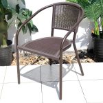 "Industrial Dining Side Chair Set of 2/4/6/8 Metal Outdoor Chair - 22"L x 22"W x 31"H 4 Piece Set"