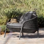 "Metal Frame Symmetrical Contemporary Patio Sofa with Pillow Cushions - Gray 31"L x 33"W x 31"H"