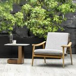 "Wood Frame Outdoor Patio Sofa Water Resistant Patio Sofa with Cushion - Black"