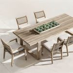 "Stylish Teak Wood Patio Dining Set with Bench for Outdoor Gatherings - Bench(es) 71"L x 16"W x 18"H"