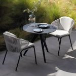 "Contemporary Style Patio Table Contemporary Style Water Resistant in Round/Square Shape - Table Only 23.6"L x 23.6"W x 23.6"H"