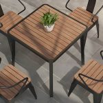 "Manufactured Wood Dining Table 29.52" High Water Resistant Table - 55.1"L x 27.6"W x 29.5"H Table Only"