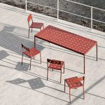 "Industrial Metal Dining Side Chair Open Back Stacking Outdoor Chair - 4 Piece Set Armless"