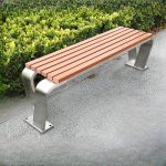 "Simple Style Brown Timber Patio Bench, 87"L x 16"W x 18"H"
