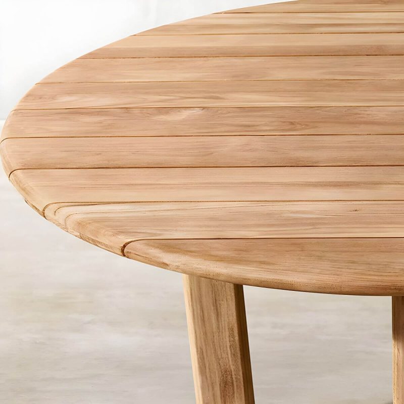 "Bohemian Style Solid Wood Dining Table Set 1/5 Pieces Dining Table Set for Outdoor - Table & Chair(s) 47.2"L x 47.2"W x 29.5"H 4 White"