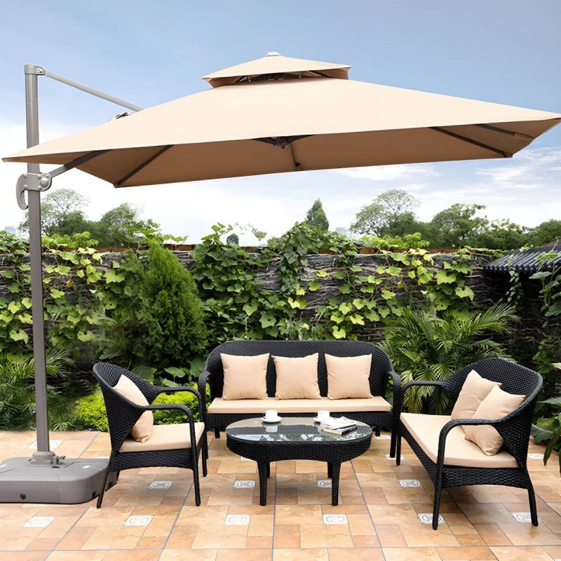 "Rattan Patio Sofa Modern Style Minimalist Villa Outdoor Patio Sofa - 65"L x 29"W x 34"H"