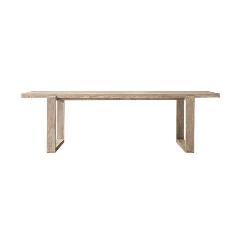 "Stylish Teak Wood Patio Dining Set with Bench for Outdoor Gatherings - Table 59.1"L x 35.4"W x 29.5"H"