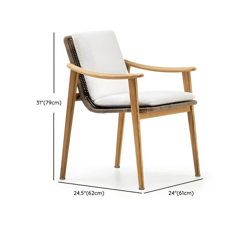 "Dimension of Boho 1/5/6 Pieces Dining Wooden Set Rectangle Wood Dining Table Set - White Chair(s) Not Available 1"