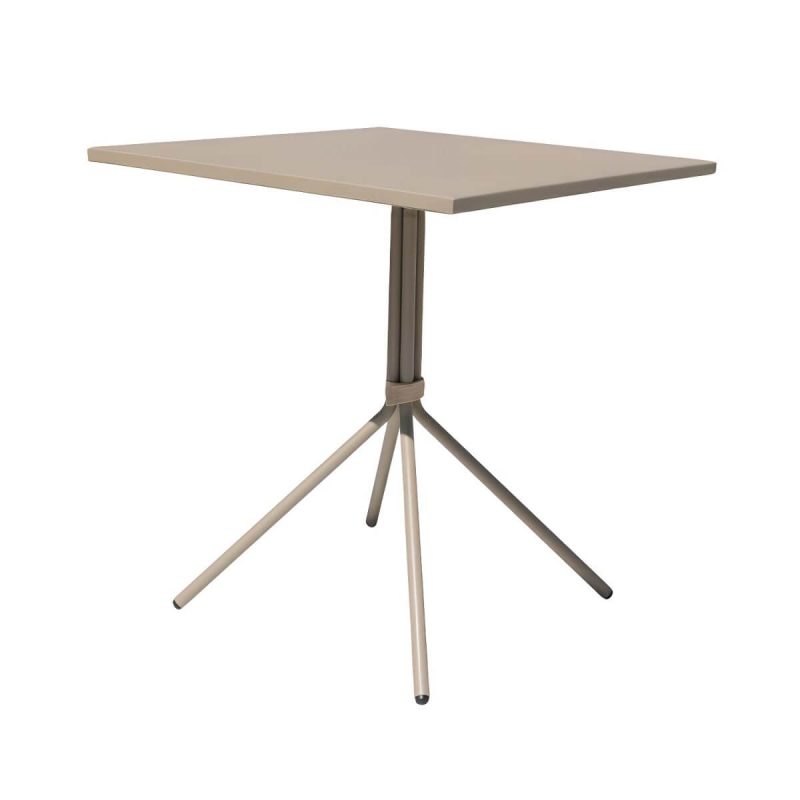 "Gray Modern Metal Dining Room Chair and Table Set with Chairs - Table & Chair(s) 46"L x 31"W x 29"H 6 Champagne"