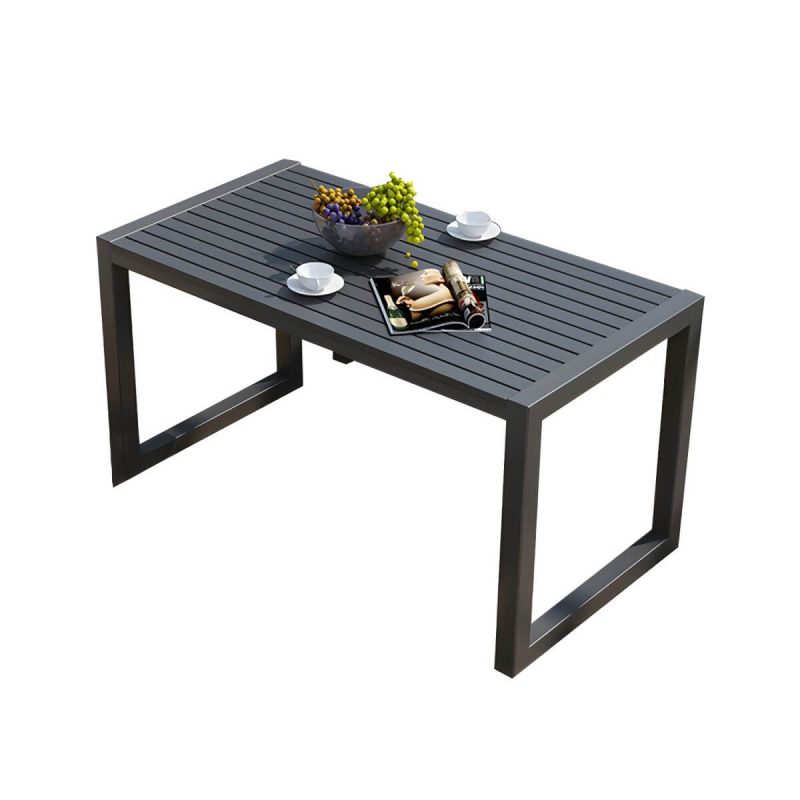 "Rectangle Dining Table Industrial 29.52" High Brown Wood Table - 51.2"L x 27.6"W x 29.5"H Table Only"