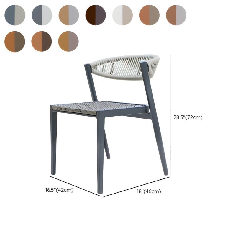 "Dimension of Modern Style Dining Set Square Metal 1/3 Pcs Dining Table Set - Table & Chair(s) 23.6"L x 23.6"W x 29.5"H 2 Grey"