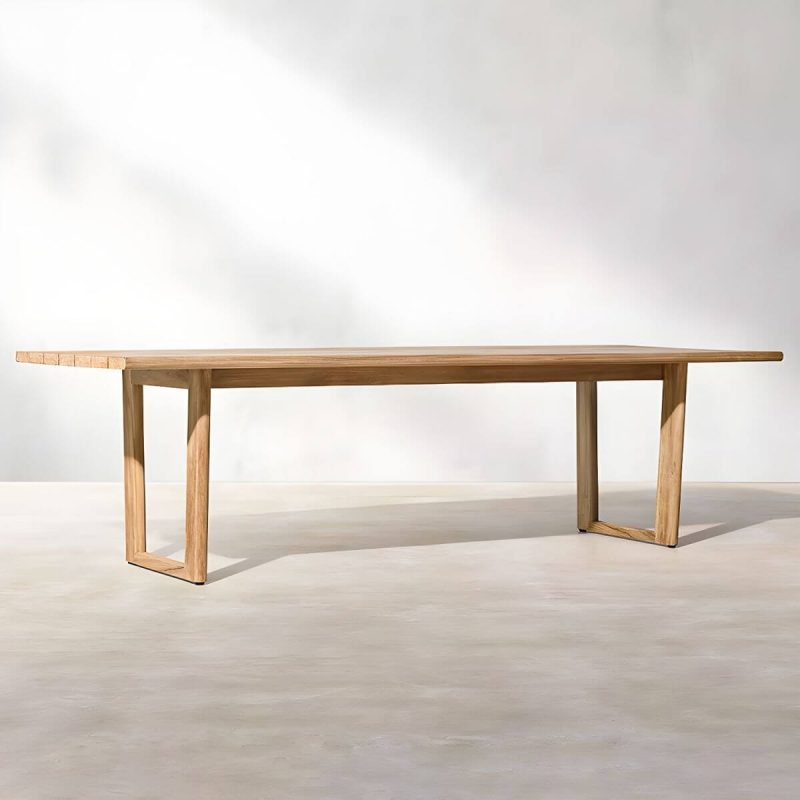 "Bohemian Style Solid Wood Dining Table Set 1/5 Pieces Dining Table Set for Outdoor - Table 94.5"L x 39.4"W x 29.5"H Zero Wood Color"