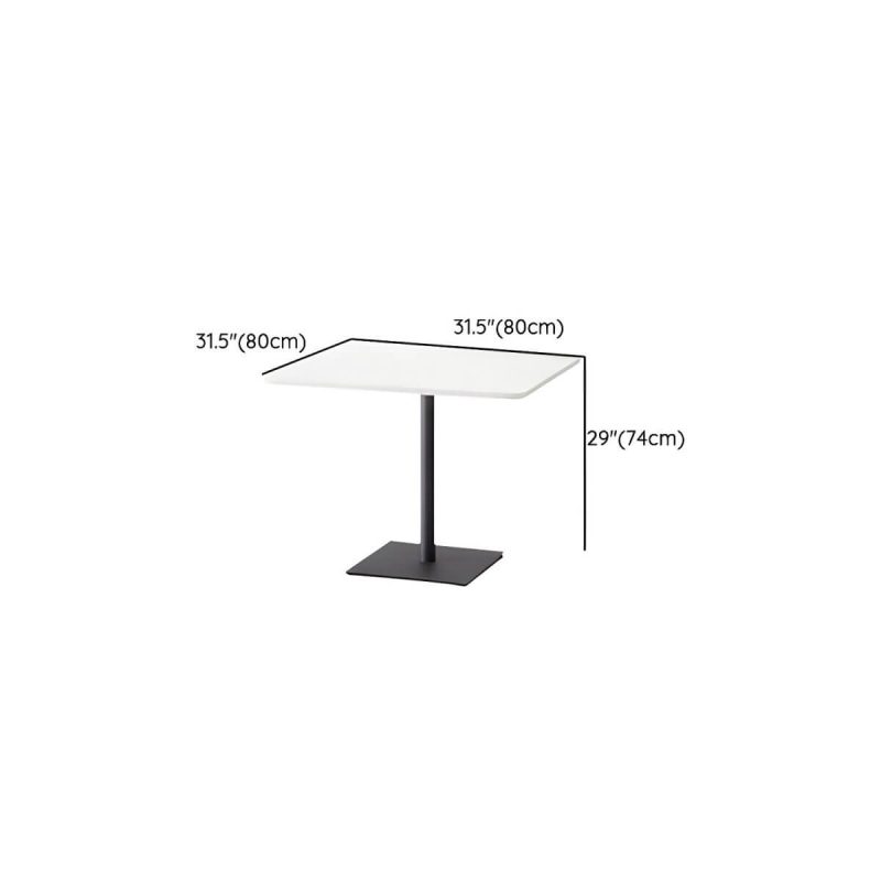 "Dimension of Contemporary Style Patio Table Contemporary Style Water Resistant in Round/Square Shape - Table Only 31.5"L x 31.5"W x 29.1"H"