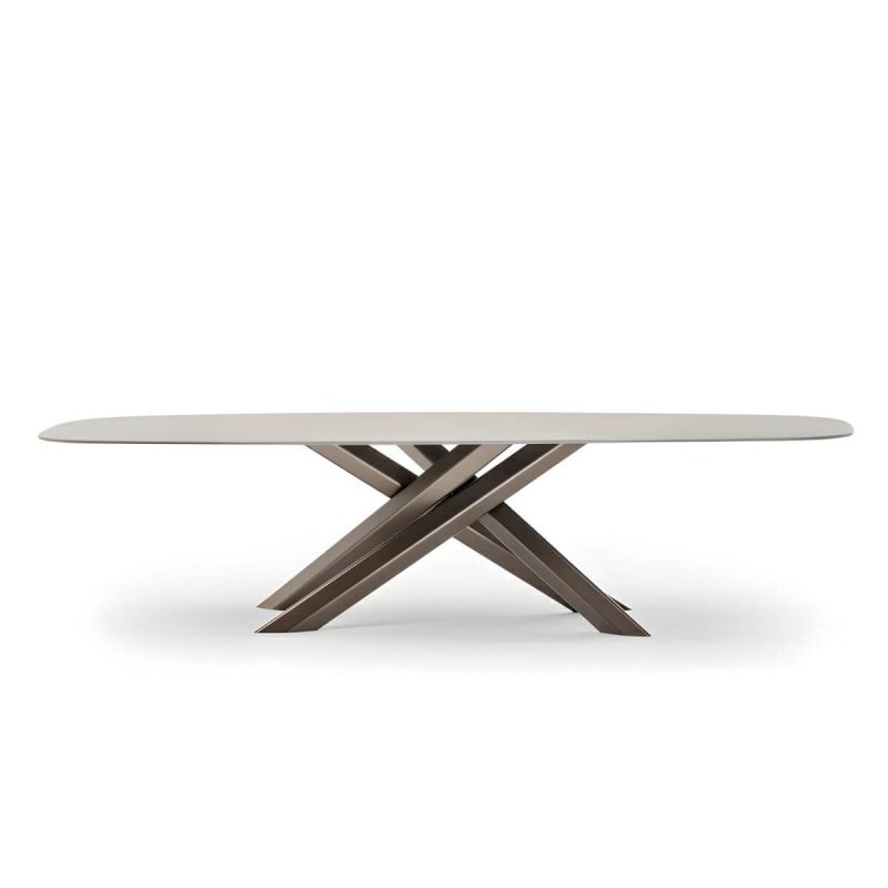 "Grey Stone Top Metal Frame Patio Dining Table without Umbrella Hole - 63"L x 63"W x 29"H Table Only"