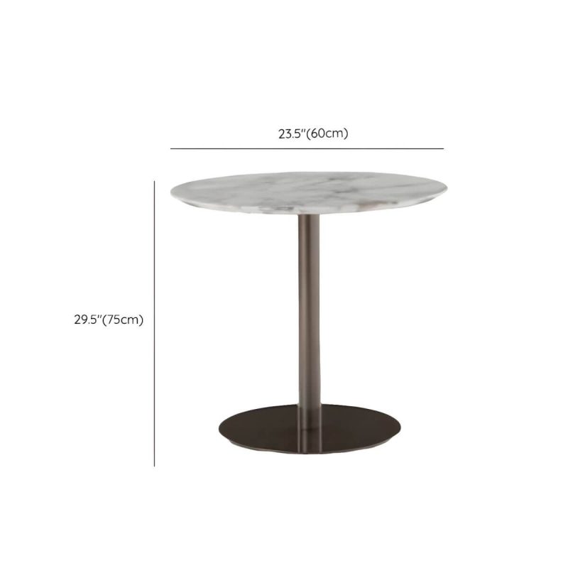 "Dimension of Contemporary Scratch Resistant Balcony Table 4 Legs for Outdoor - Table Only 23.6"L x 23.6"W x 29.5"H Rock Beam"