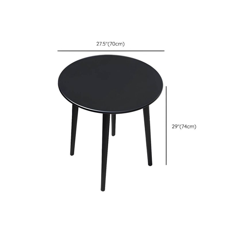 "Dimension of Mid-Century Modern Dining Table Set with 4 Legs Chair for Outdoors - Table & Chair(s) 27.6"L x 27.6"W x 29.1"H 2"