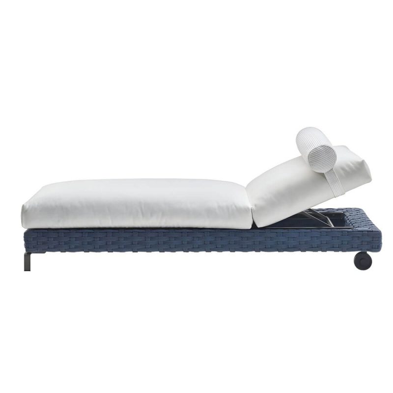 "Contemporary Water Resistant Symmetrical Patio Sofa with Cushions for Outdoor - Daybed"