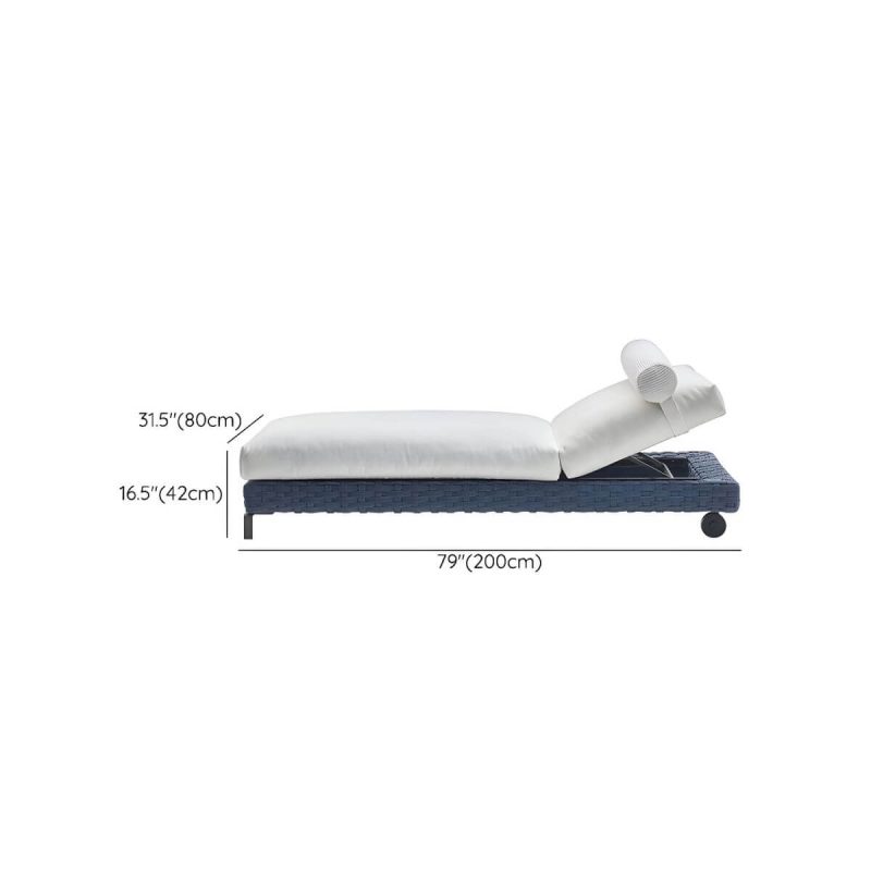 "Dimension of Contemporary Water Resistant Symmetrical Patio Sofa with Cushions for Outdoor - Daybed"