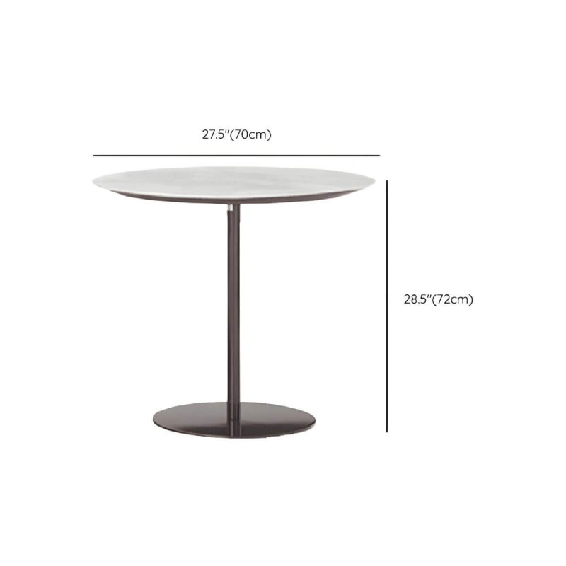 "Dimension of Stone/Wood Dining Table Farmhouse Table with Metal Frame for Living Room - 27.6"L x 27.6"W x 28.3"H Table Only"