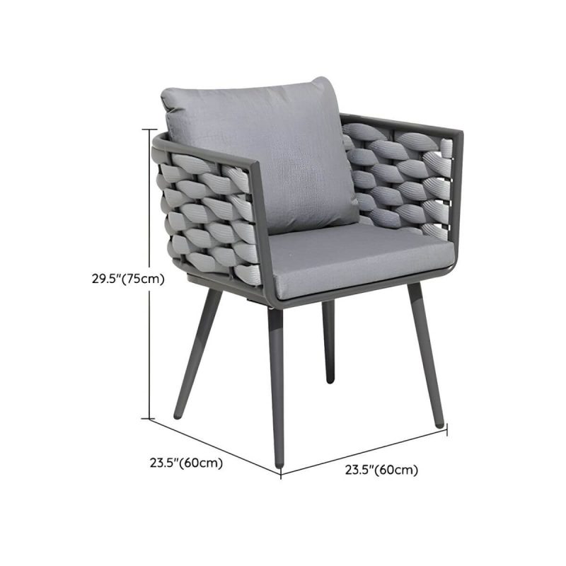 "Dimension of Contemporary Style 1/3/5/7 Pcs Bistro Set Metal Round Bistro Table Set - Not Available Unavailable Chair(s) 1"