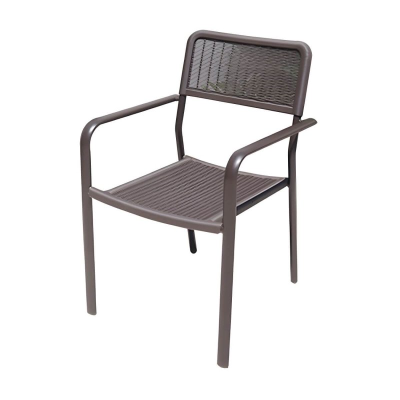 "Industrial Dining Side Chair Set of 2/4/6/8 Metal Outdoor Chair - 22"L x 21"W x 31"H 6 Piece Set"