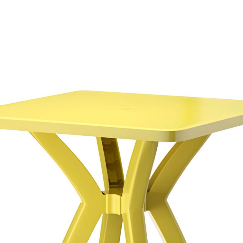 "Plastic Garden Table Modern Simple Household Food Stall Dining Table - Blue Round Table Only"
