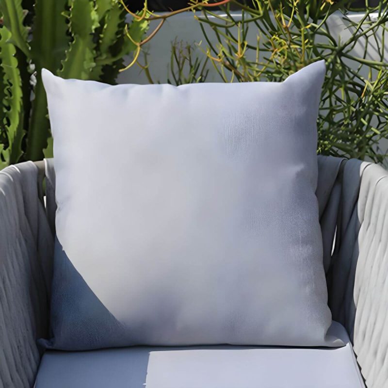 "Tropical Washable Cushion Side Chair Gray Dining Side Chair with Arm - 4 Piece Set"