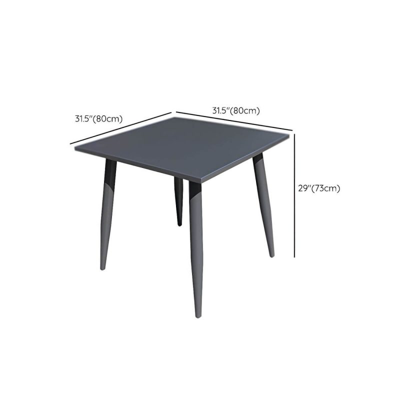 "Dimension of Contemporary Aluminum Frame Patio Table Water and UV Resistant Patio Table - 31.5"L x 31.5"W x 28.7"H Square Table Only"