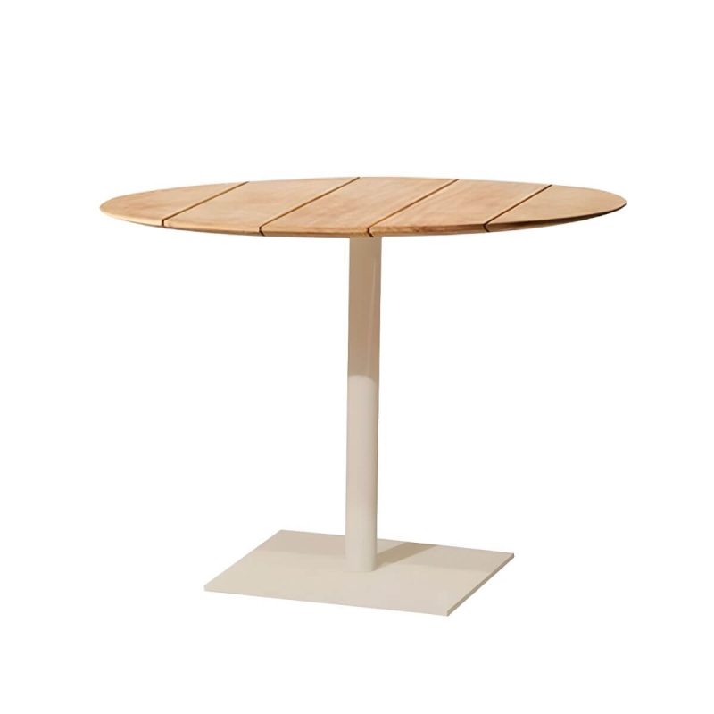 "Teak Wood Water Resistant Dining Table Outdoor Solid Wood Patio Table in Brown - Table Only 31.5"L x 31.5"W x 29.5"H"