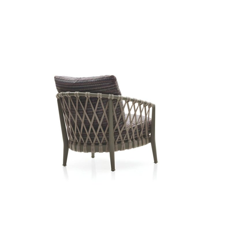 "French Country Metal Frame Patio Sofa Water Resistant Outdoor Sofa with Cushion &Pillows - 30"L x 31"W x 28"H Taupe"