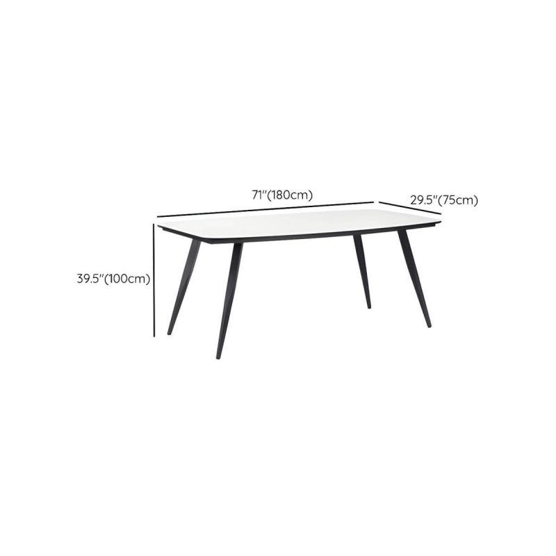 "Dimension of Bohemian Style Dining Set 1/4/5/7 Pieces Wood Dining Table Set for Patio - Table 70.9"L x 39.4"W x 29.5"H Zero None"
