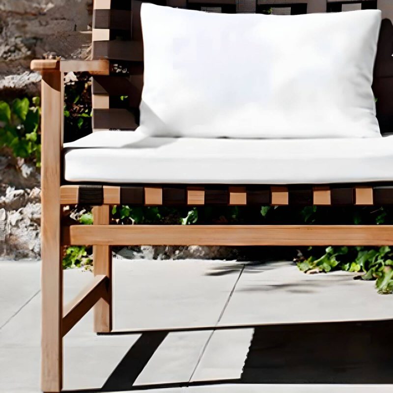 "Modern Patio Dining Table Set 1/3/6/11 Pcs Wood Frame Patio Dining Table and Chairs - Brown Not Available Chair(s) 1"