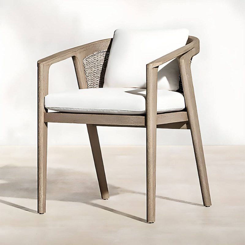 "Brown Patio Dining Table Set 1/5/7 Pcs Wood Frame Patio Dining Table and Chairs - Table 118.1"L x 39.4"W x 29.5"H Zero Brown"