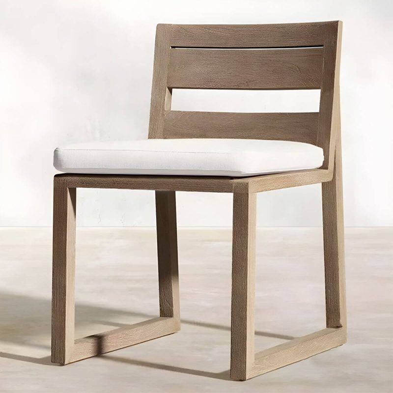 "Modern Style Dining Set 1/5/7 Pcs Wood Frame Patio Dining Table and Chairs - Table & Chair(s) 70.9"L x 39.4"W x 29.5"H 4 Light Brown"