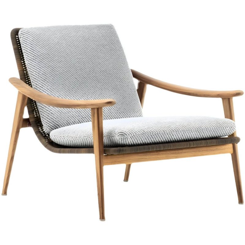 "Wood Frame Outdoor Patio Sofa Water Resistant Patio Sofa with Cushion - Natural"