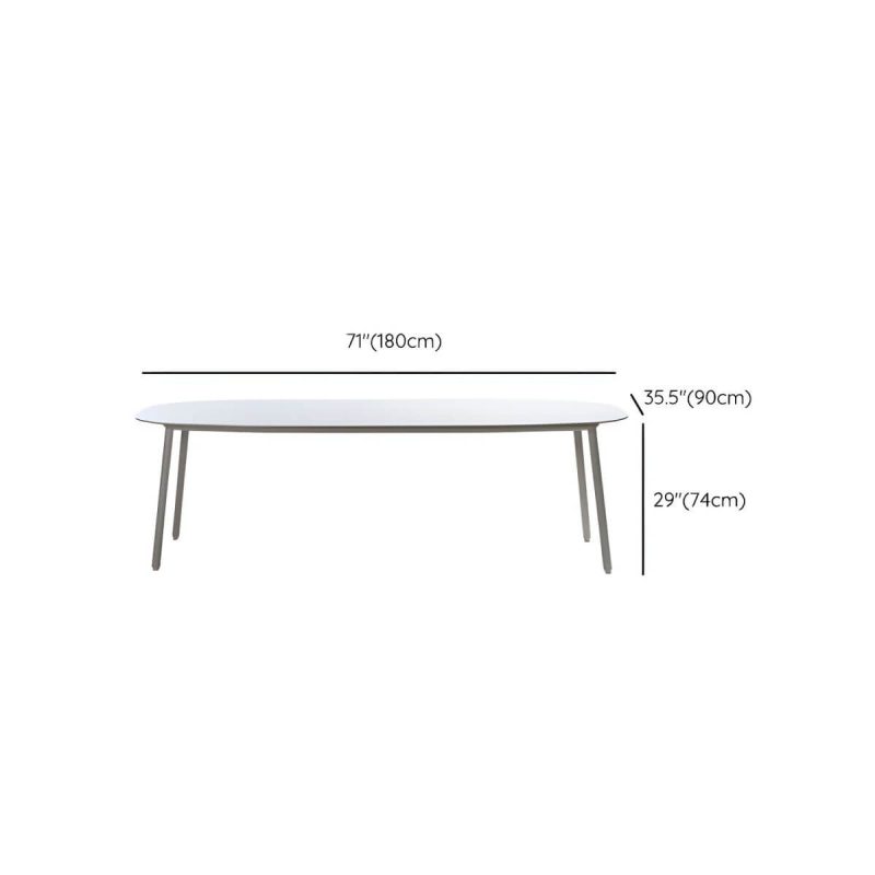"Dimension of Contemporary Dining Table Set with 4 Legs Chairs for Outdoor - Table & Chair(s) 70.9"L x 35.5"W x 29.1"H 6"