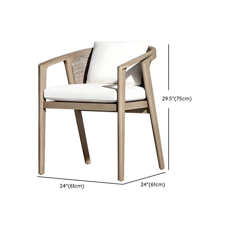 "Dimension of Rectangle Patio Dining Sets 1/2/5/7 Pieces Solid Wood Dining Table Set - Chair(s) Brown Not Available 2"