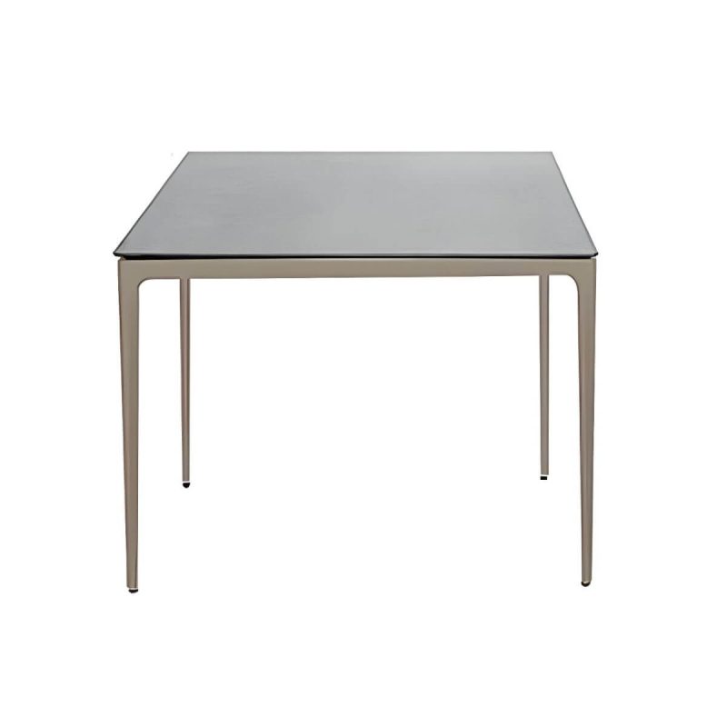 "Stone/Wood Dining Table Farmhouse Table with Metal Frame for Living Room - 35.4"L x 35.4"W x 28.7"H Table Only"