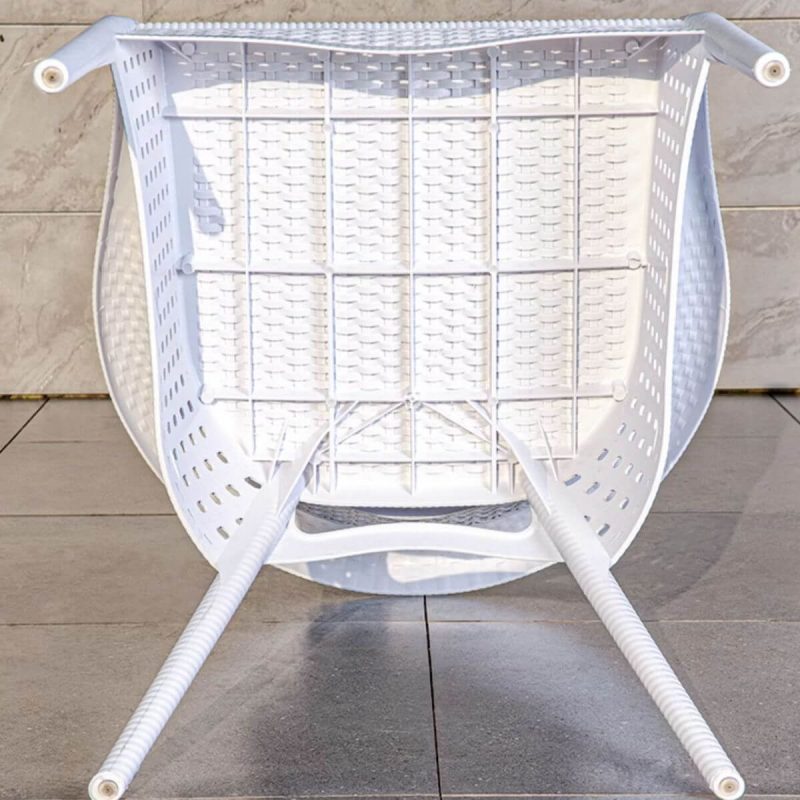 "Modish Polymer Chalk Patio Dining Set, Rust Resistant, 5-piece, Table & Chair, 63"L x 35.5"W x 28.3"H, Table & 4 Chairs"