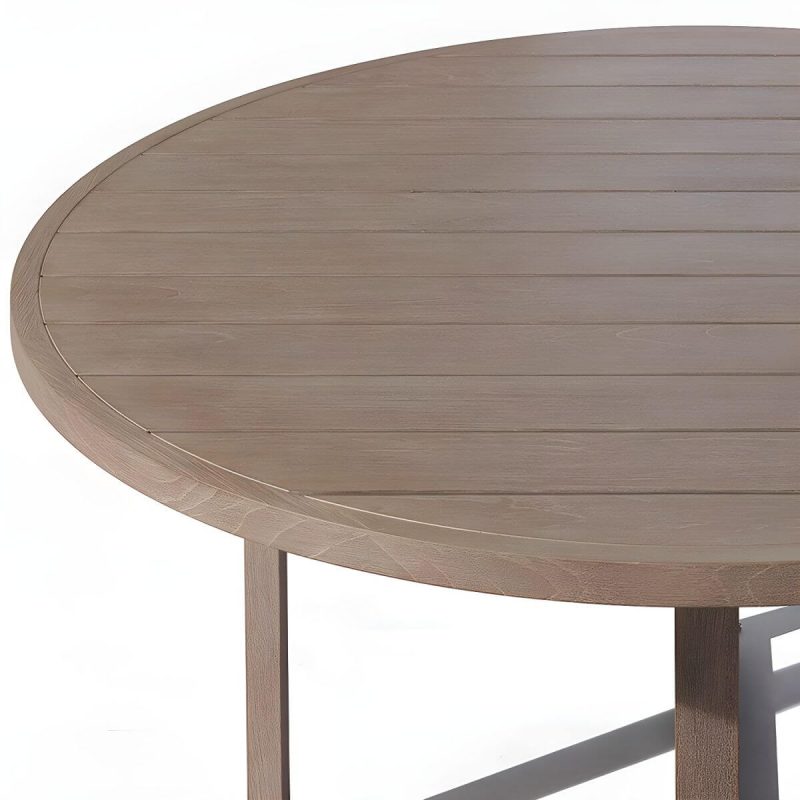 "Water Resistant Patio Table Contemporary Style Outdoor Dining Table - Brown 94.5"L x 39"W x 29"H Table Only"
