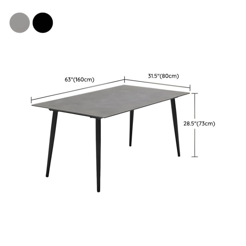 "Dimension of Contemporary Style 1/5/7 Pcs Dining Set Stoner Dining Table Set - Table & Chair(s) 4 Rectangular Black"