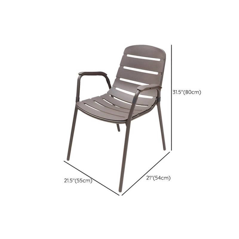 "Dimension of Industrial Dining Side Chair Set of 2/4/6/8 Metal Outdoor Chair - 22"L x 21"W x 31"H 2 Piece Set"