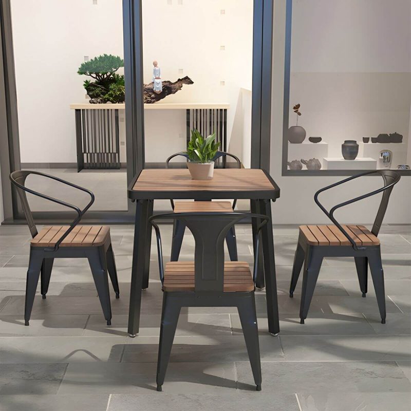 "Manufactured Wood Dining Table 29.52" High Water Resistant Table - 55.1"L x 27.6"W x 29.5"H Table Only"