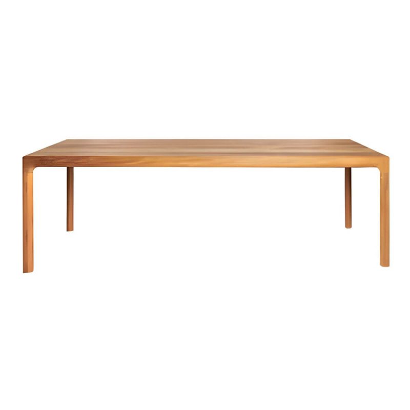 "Teak Wood Dining Table Modern Outdoor Water Resistant Patio Table - Table Only 94.5"L x 35.4"W x 29.5"H"