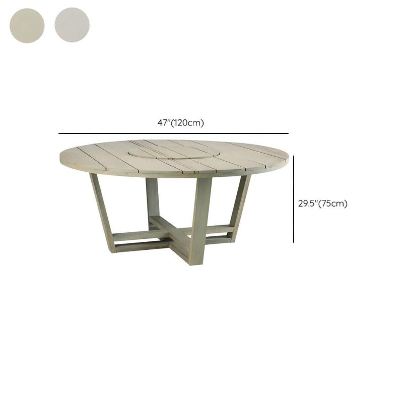 "Dimension of Modern Wooden Dining Table Set with Armless Chairs for Outdoors - Table 47.2"L x 47.2"W x 29.5"H Zero"