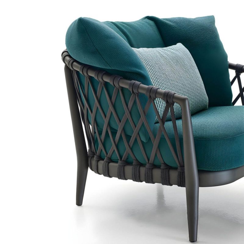 "French Country Metal Frame Patio Sofa Water Resistant Outdoor Sofa with Cushion &Pillows - 75"L x 31.5"W x 27.5"H Gray"