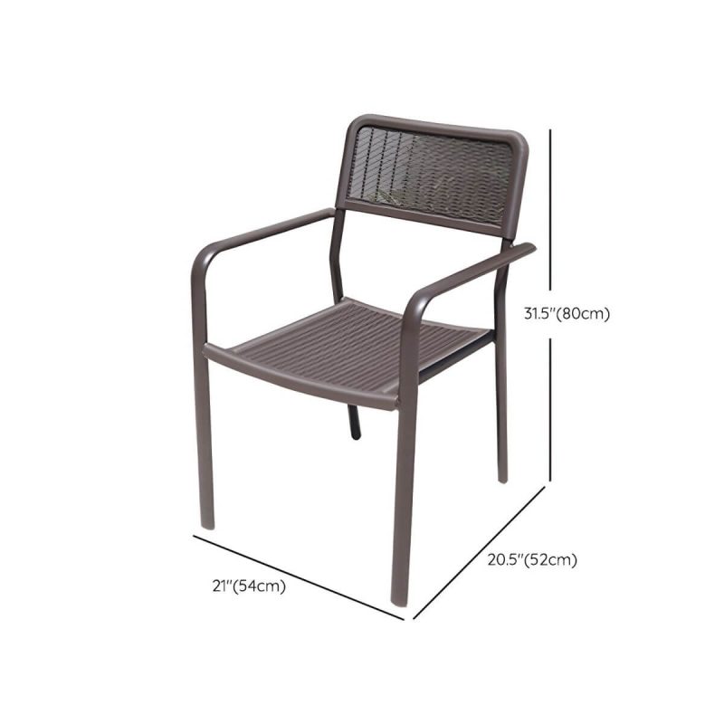 "Dimension of Industrial Dining Side Chair Set of 2/4/6/8 Metal Outdoor Chair - 21"L x 20"W x 31"H 2 Piece Set"