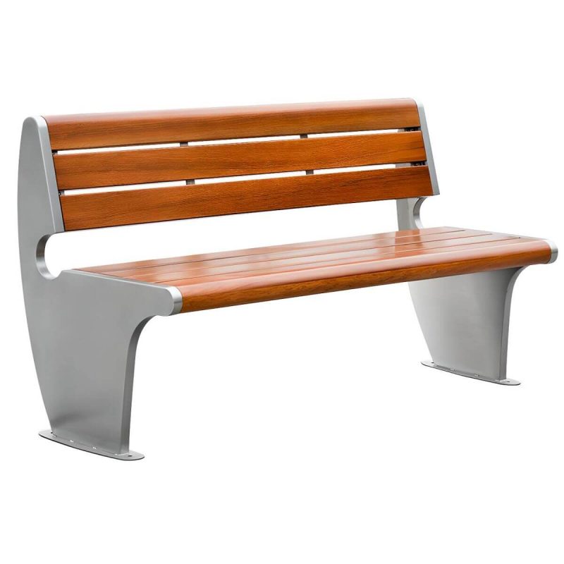 "Modern Style Wooden Industrial Bench with Brown Seat Surface and Metal Double Base - Black 59"L x 18"W x 17"H"